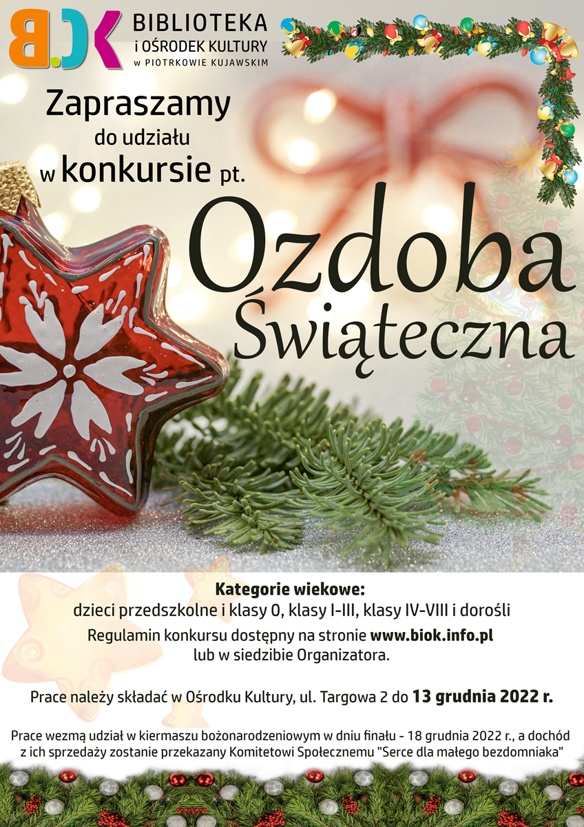 Konkurs "OZDOBA ŚWIĄTECZNA"